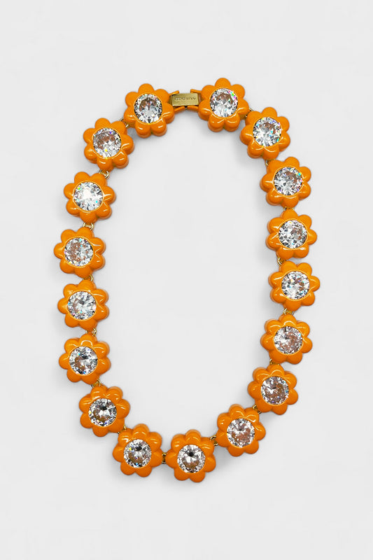 Florence Statement Necklace Tangerine