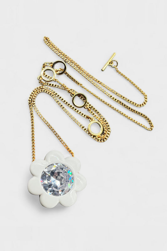 Florence Chain Long Necklace Daisy