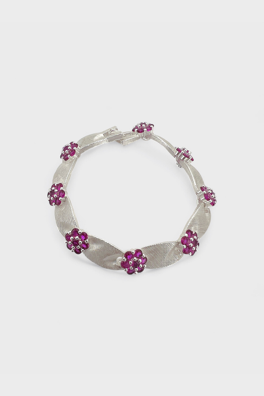 Seraphina Bracelet Silver/Magenta