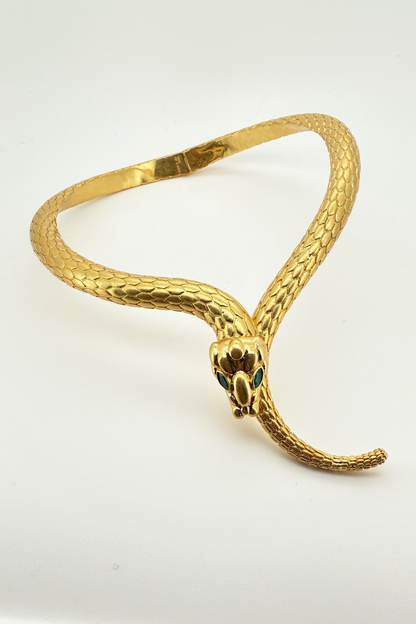 Year Of The Snake Necklace Gold