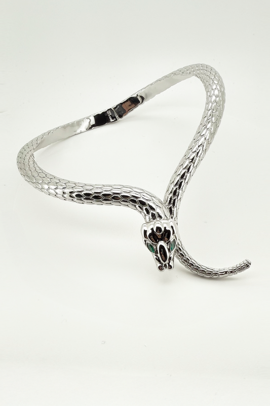 Year Of The Snake Necklace Silver