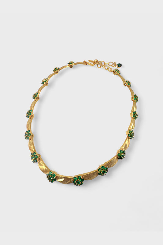 Seraphina Necklace Gold/Green