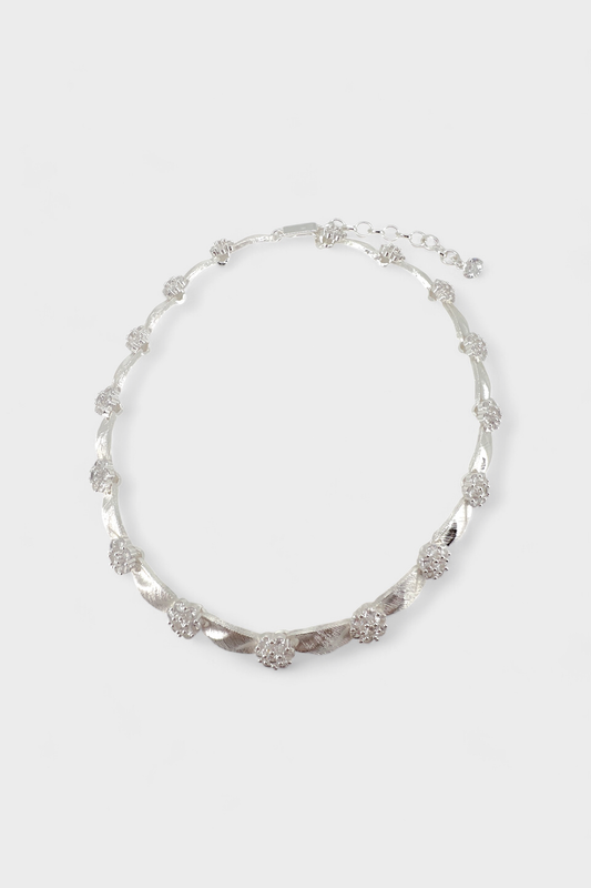 Seraphina Necklace Silver/Clear