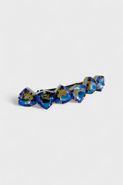 Radiant Large Hairclip Azure