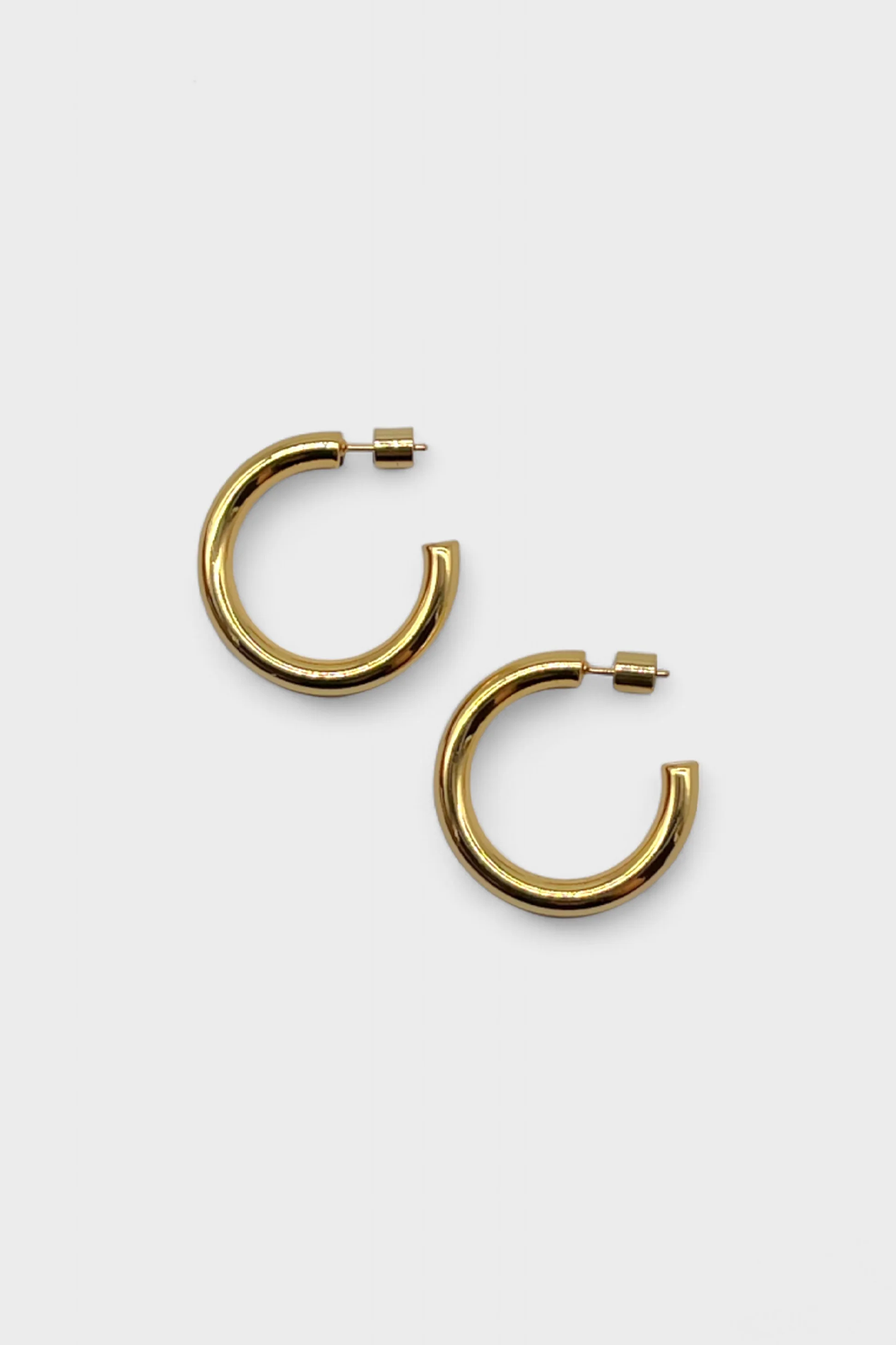 Skinny Hoop Earrings Silver